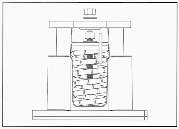 JB型座式彈簧減振器安裝說明/圖紙講解 JB型座式彈簧減振器安裝說明/圖紙講解