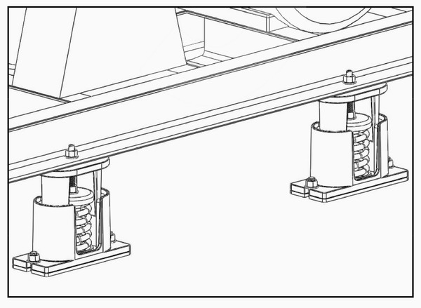 JB型座式彈簧減振器安裝說明/圖紙講解 JB型座式彈簧減振器安裝說明/圖紙講解